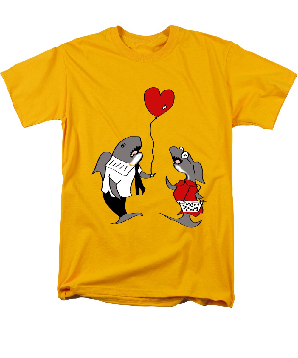 Shark Valentine - Men's T-Shirt (Regular Fit)