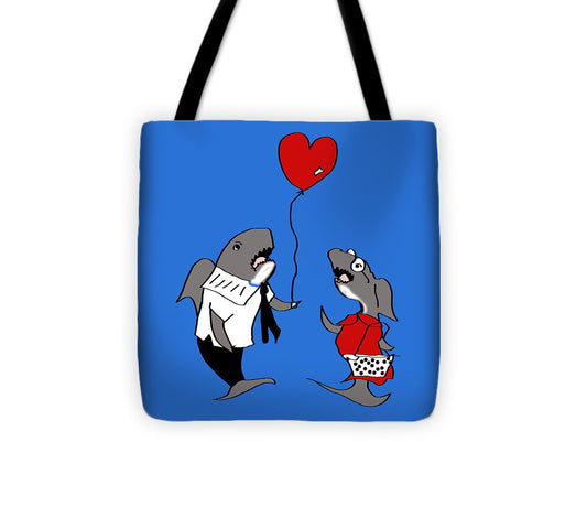 Shark Valentine - Tote Bag