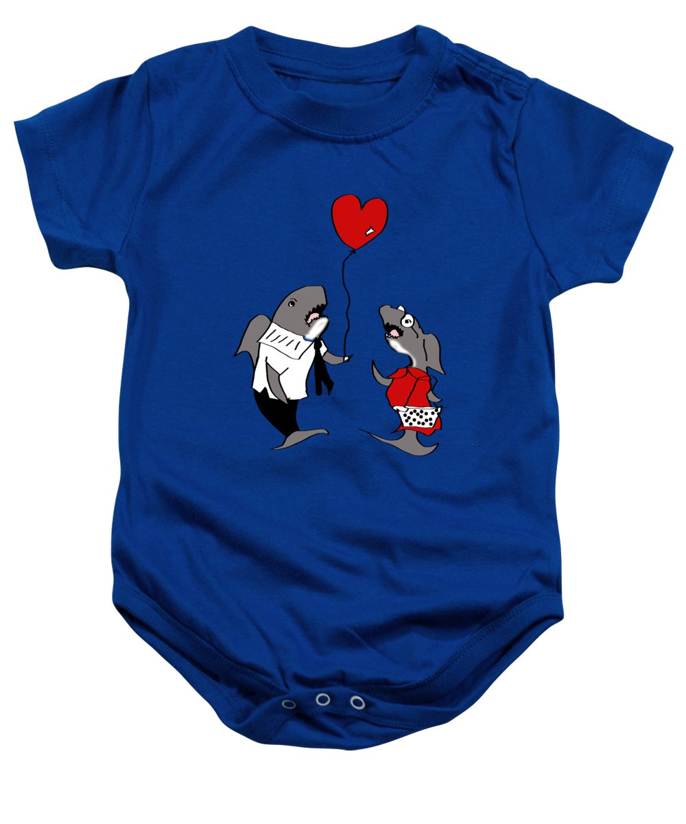 Shark Valentine - Baby Onesie