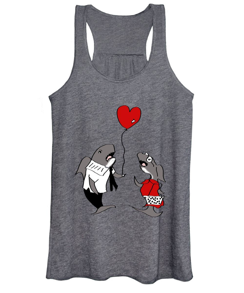 Shark Valentine - Women's Tank Top