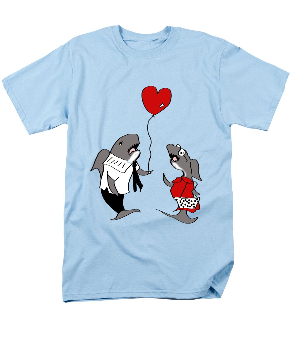 Shark Valentine - Men's T-Shirt (Regular Fit)