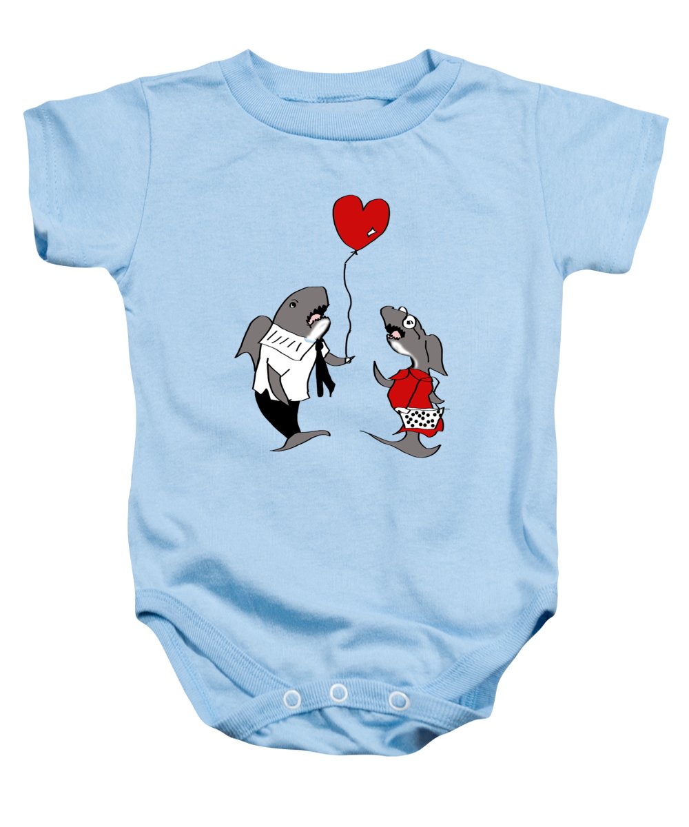 Shark Valentine - Baby Onesie