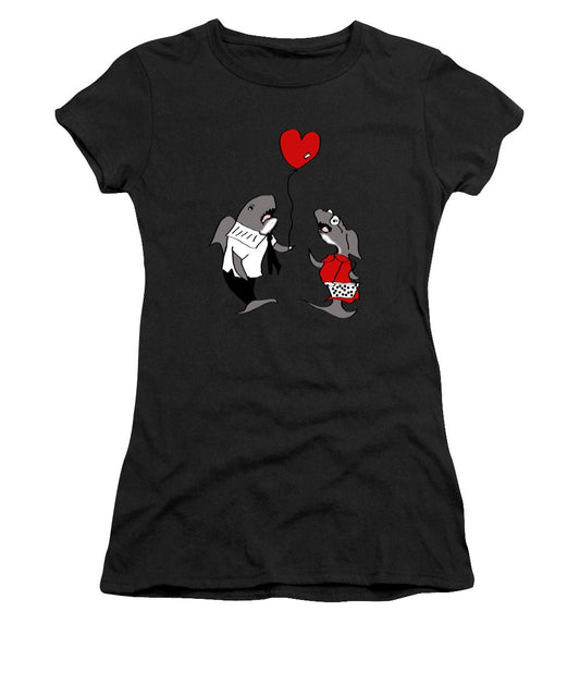 Shark Valentine - Women's T-Shirt