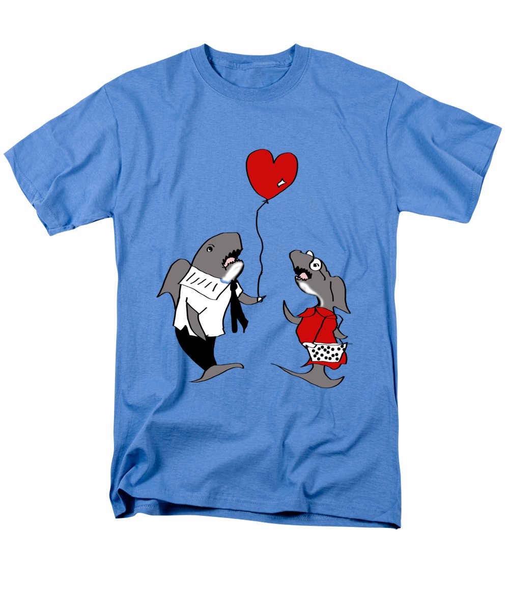 Shark Valentine - Men's T-Shirt (Regular Fit)