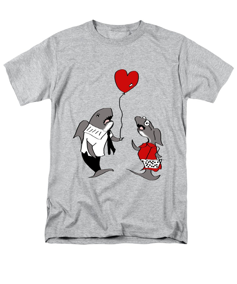 Shark Valentine - Men's T-Shirt (Regular Fit)