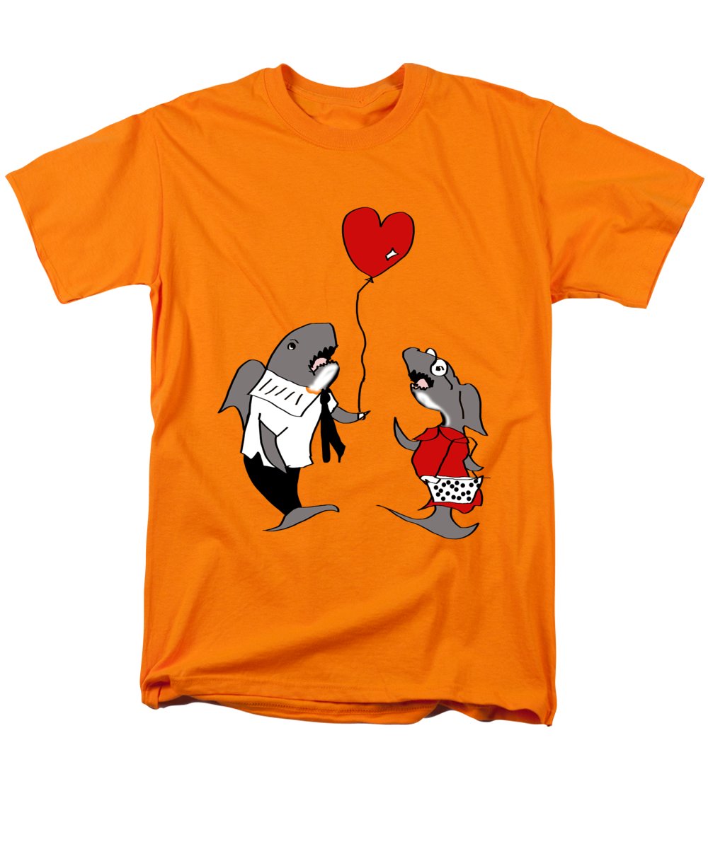 Shark Valentine - Men's T-Shirt (Regular Fit)
