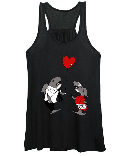 Shark Valentine - Women's Tank Top