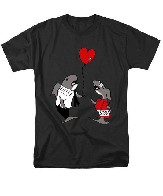 Shark Valentine - Men's T-Shirt (Regular Fit)