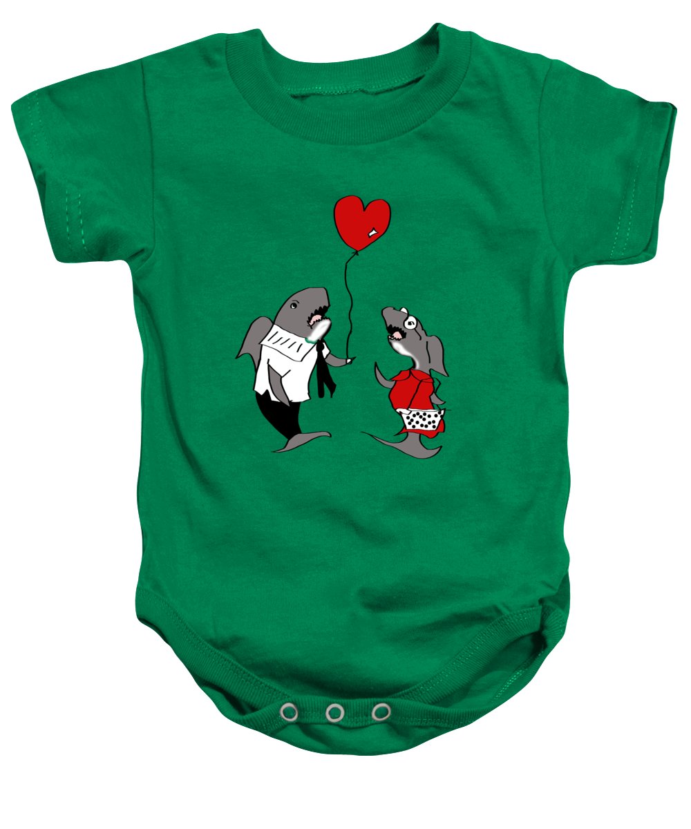 Shark Valentine - Baby Onesie