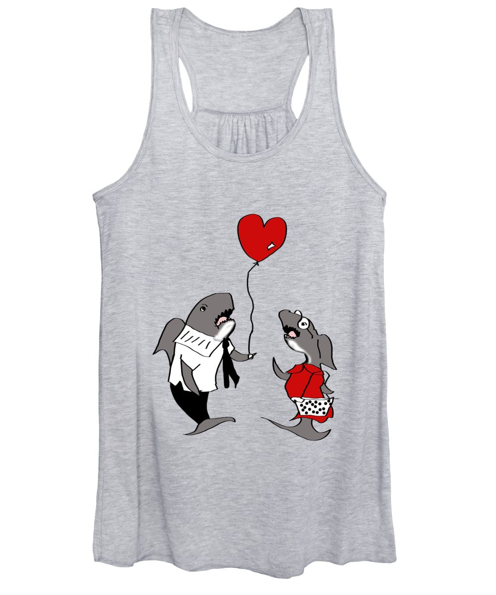 Shark Valentine - Women's Tank Top