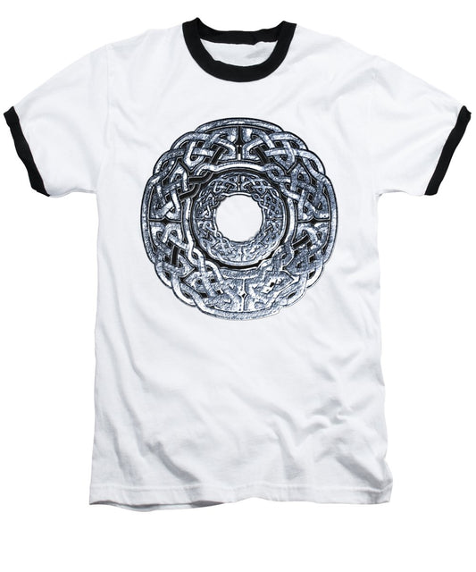 Silver Celtic Knot Circle - Baseball T-Shirt