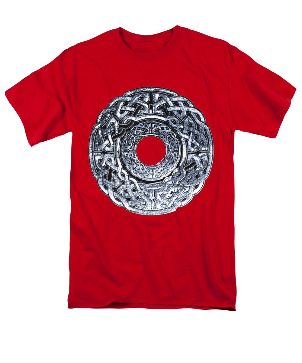 Silver Celtic Knot Circle - Men's T-Shirt (Regular Fit)
