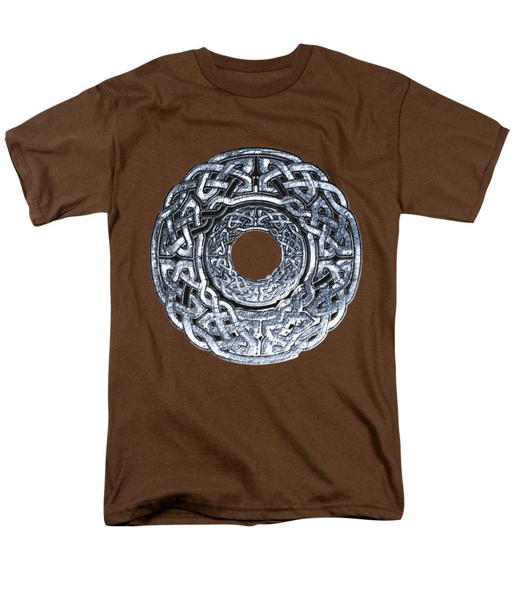 Silver Celtic Knot Circle - Men's T-Shirt (Regular Fit)