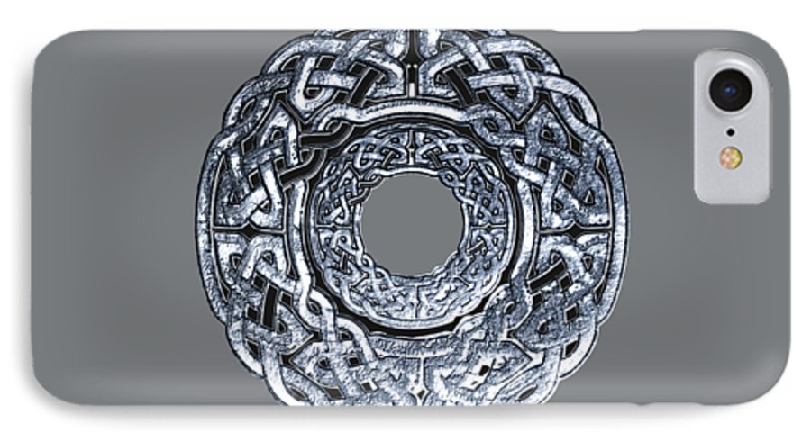 Silver Celtic Knot Circle - Phone Case