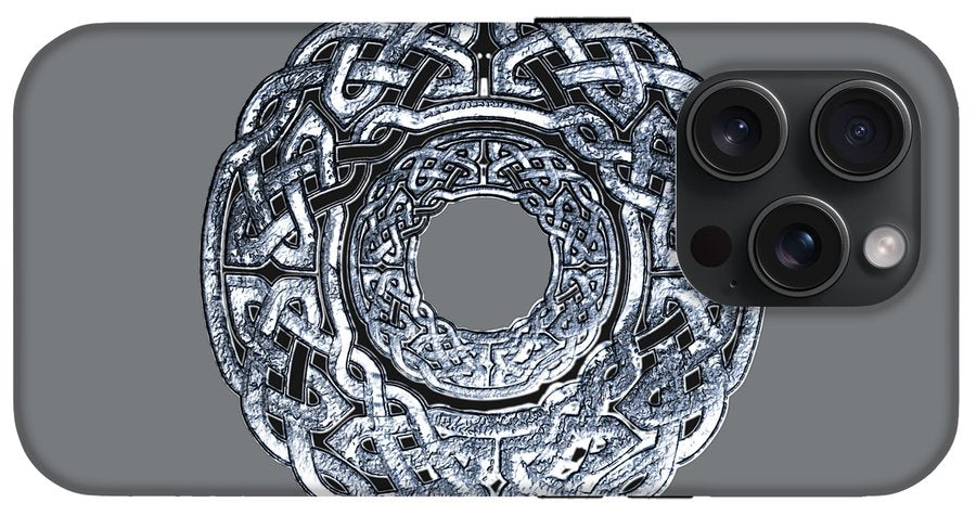 Silver Celtic Knot Circle - Phone Case