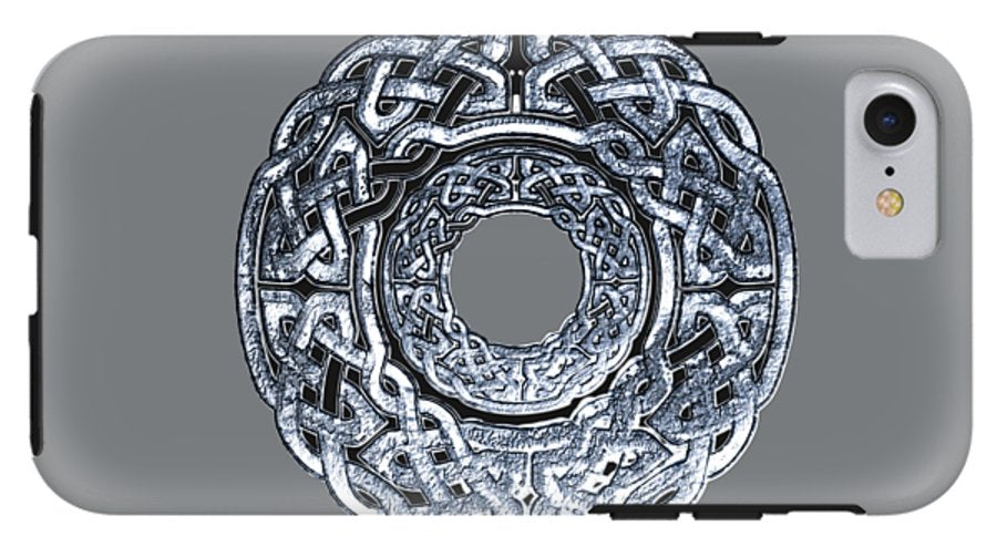 Silver Celtic Knot Circle - Phone Case