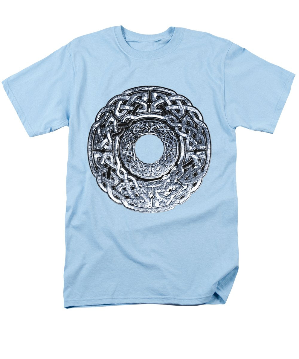 Silver Celtic Knot Circle - Men's T-Shirt (Regular Fit)
