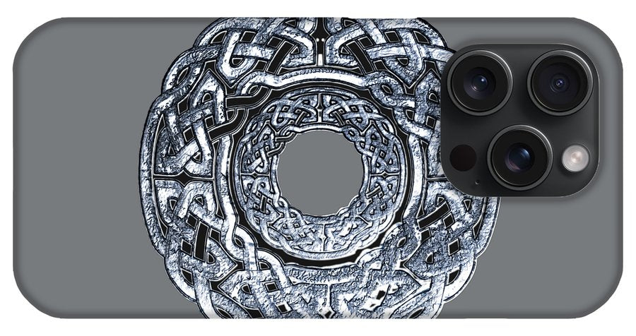 Silver Celtic Knot Circle - Phone Case