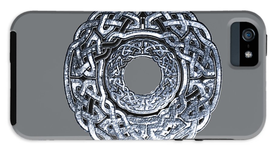 Silver Celtic Knot Circle - Phone Case