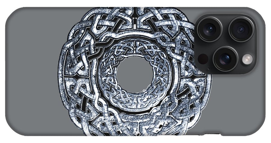 Silver Celtic Knot Circle - Phone Case
