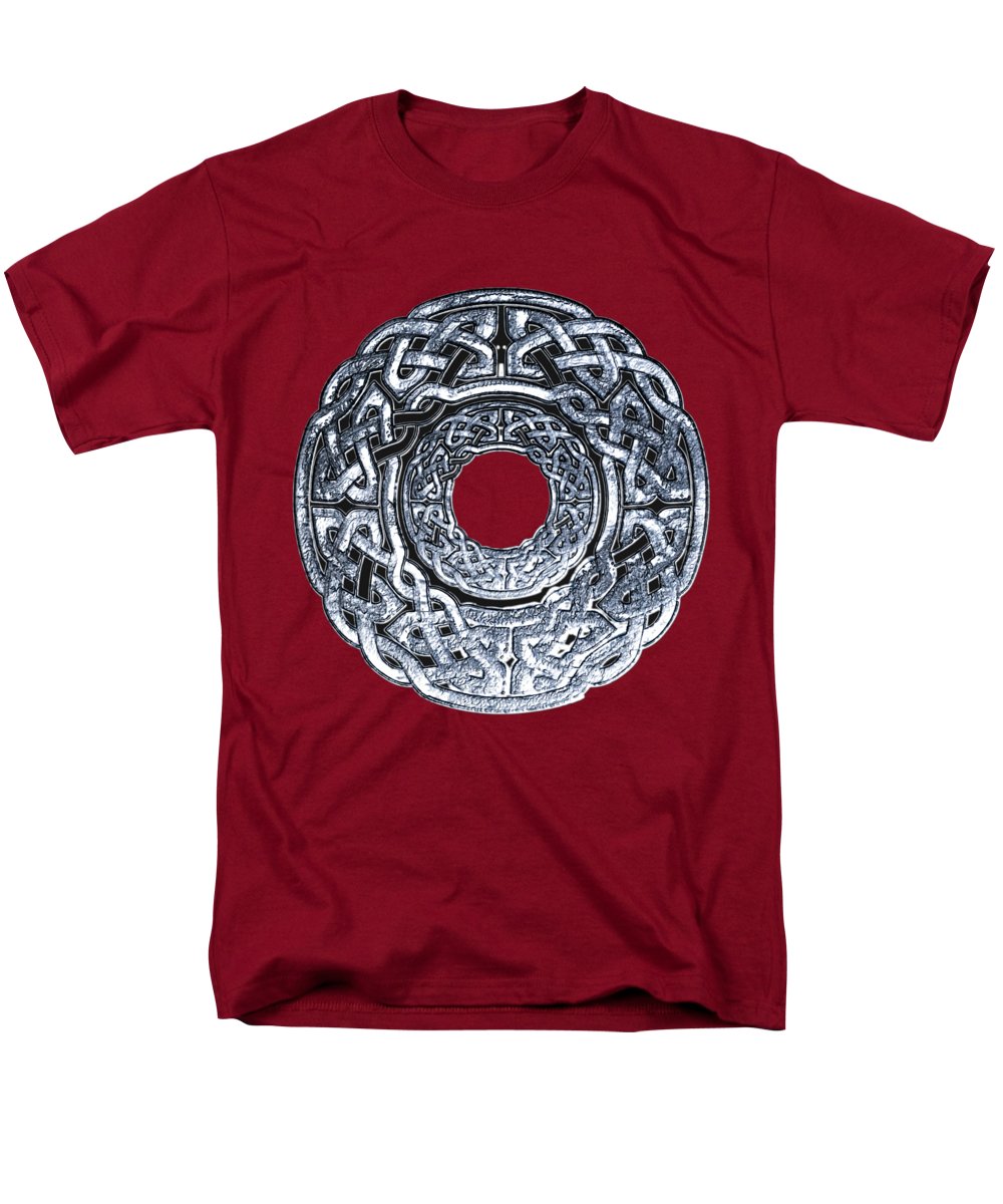 Silver Celtic Knot Circle - Men's T-Shirt (Regular Fit)
