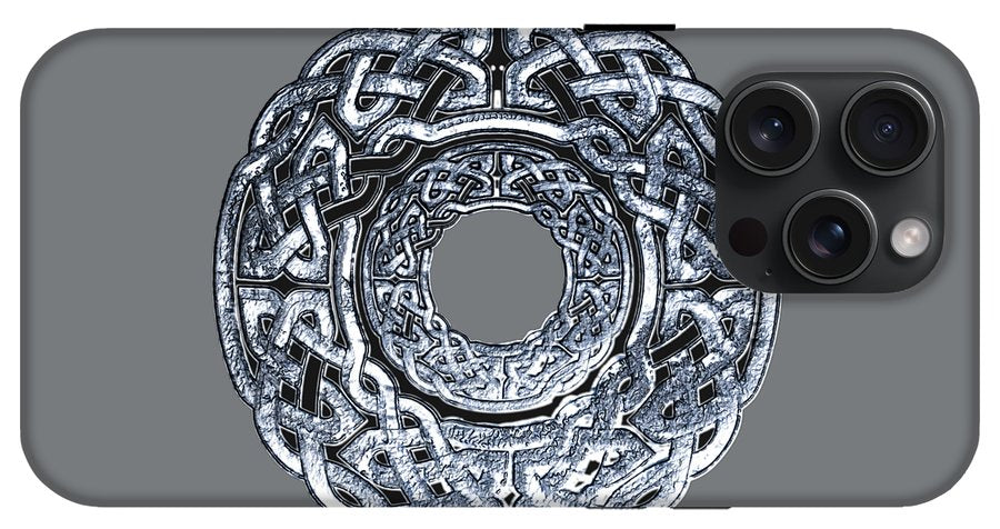 Silver Celtic Knot Circle - Phone Case