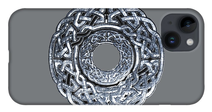 Silver Celtic Knot Circle - Phone Case
