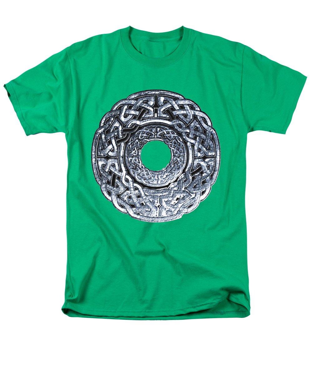 Silver Celtic Knot Circle - Men's T-Shirt (Regular Fit)