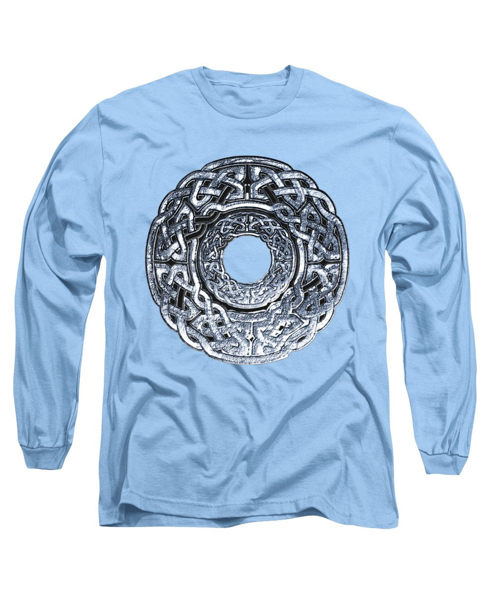 Silver Celtic Knot Circle - Long Sleeve T-Shirt