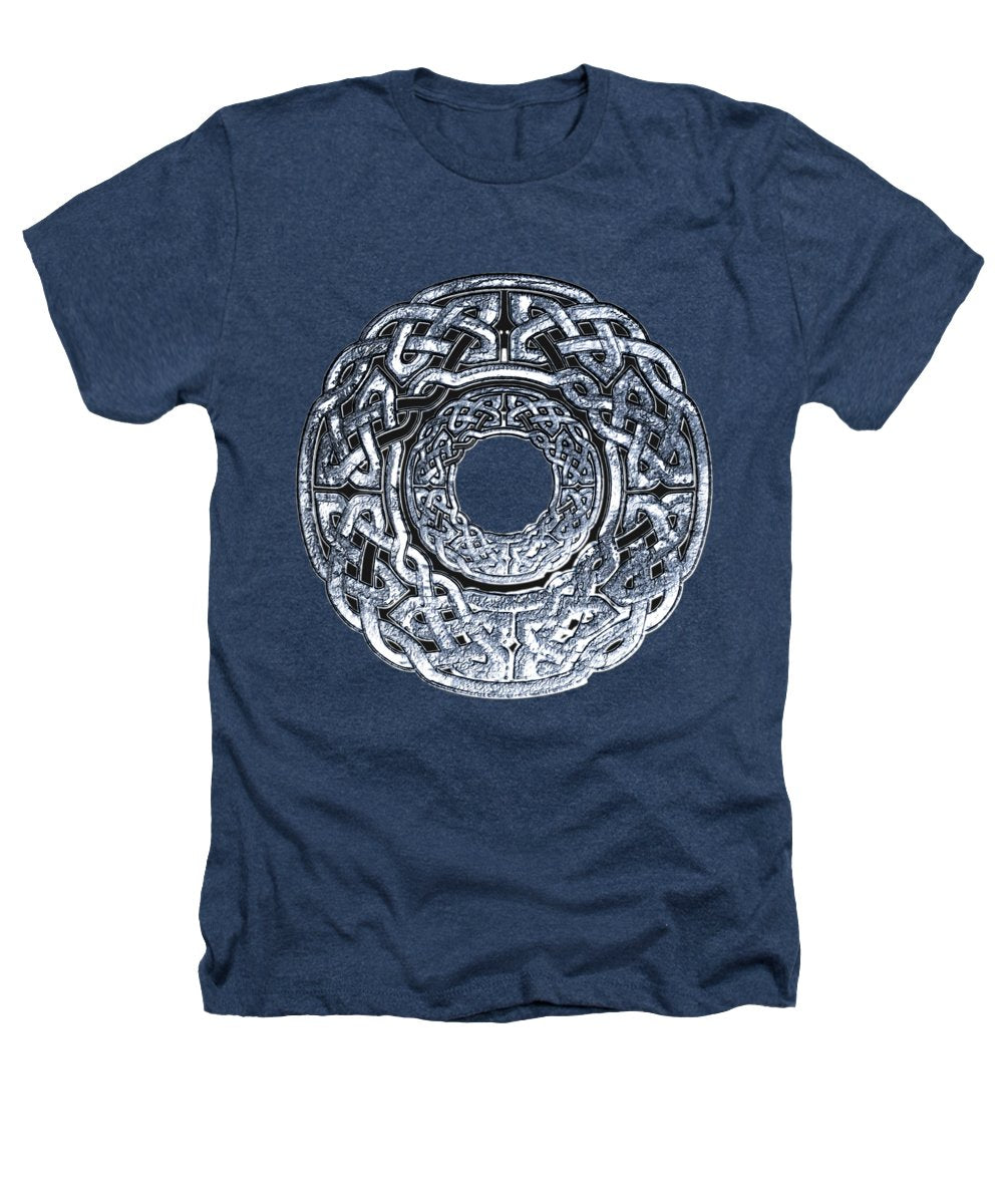 Silver Celtic Knot Circle - Heathers T-Shirt