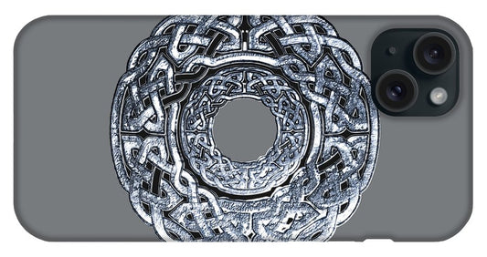 Silver Celtic Knot Circle - Phone Case