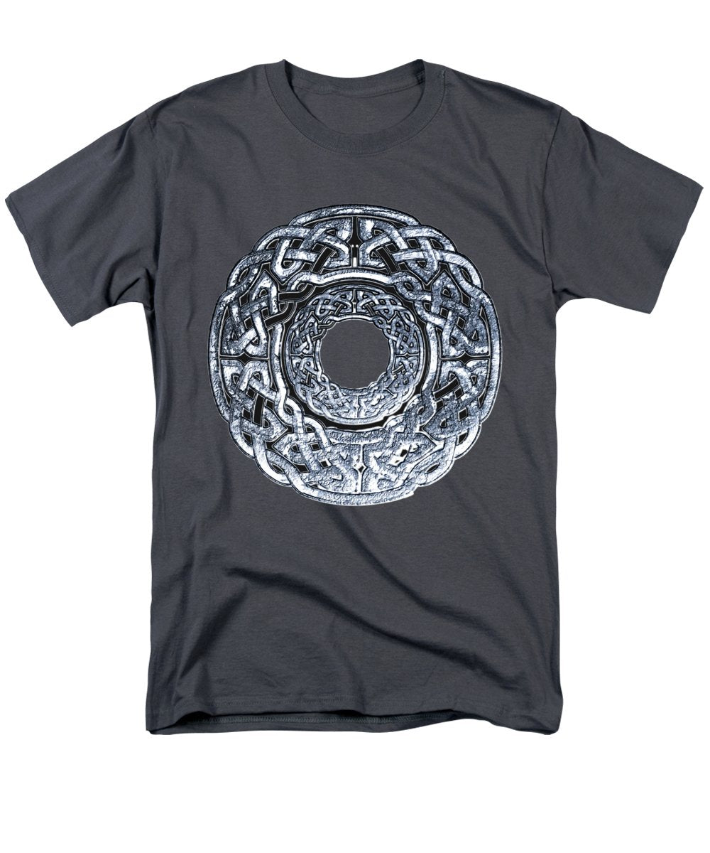 Silver Celtic Knot Circle - Men's T-Shirt (Regular Fit)