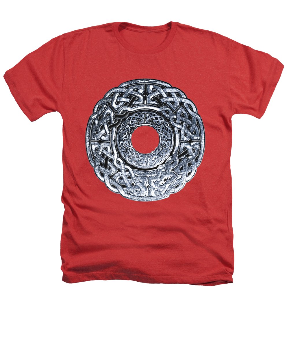 Silver Celtic Knot Circle - Heathers T-Shirt