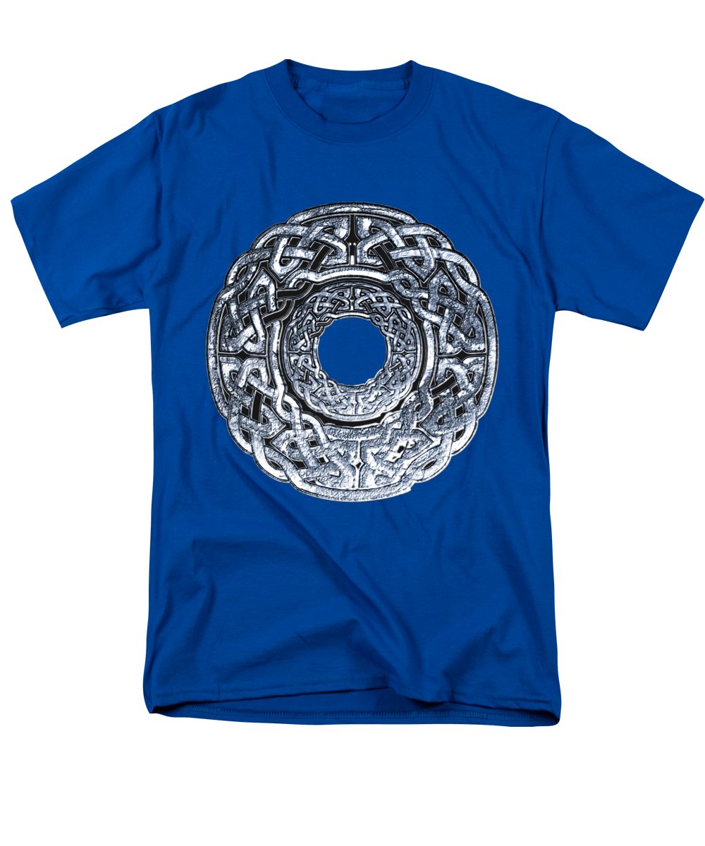 Silver Celtic Knot Circle - Men's T-Shirt (Regular Fit)