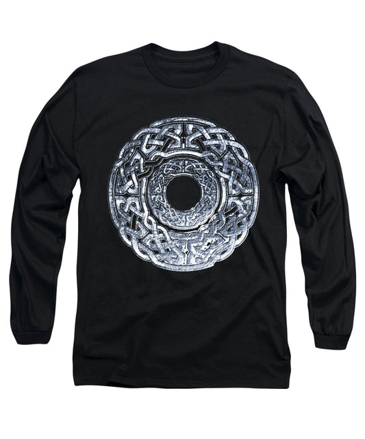 Silver Celtic Knot Circle - Long Sleeve T-Shirt