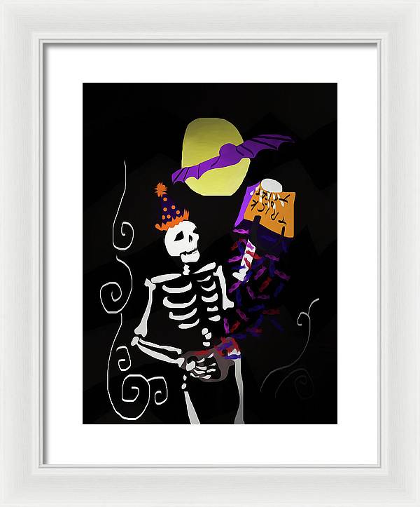 Skeleton Candy - Framed Print