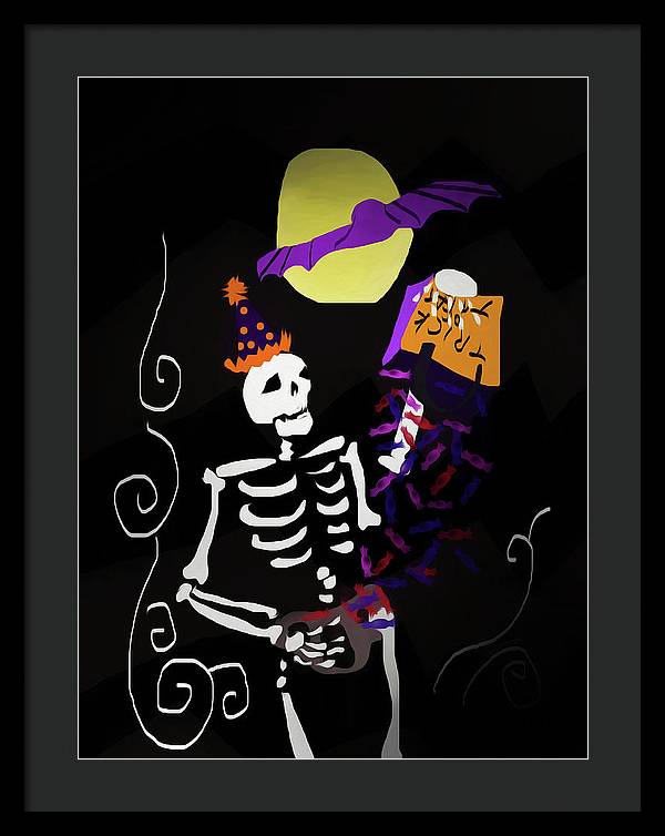 Skeleton Candy - Framed Print
