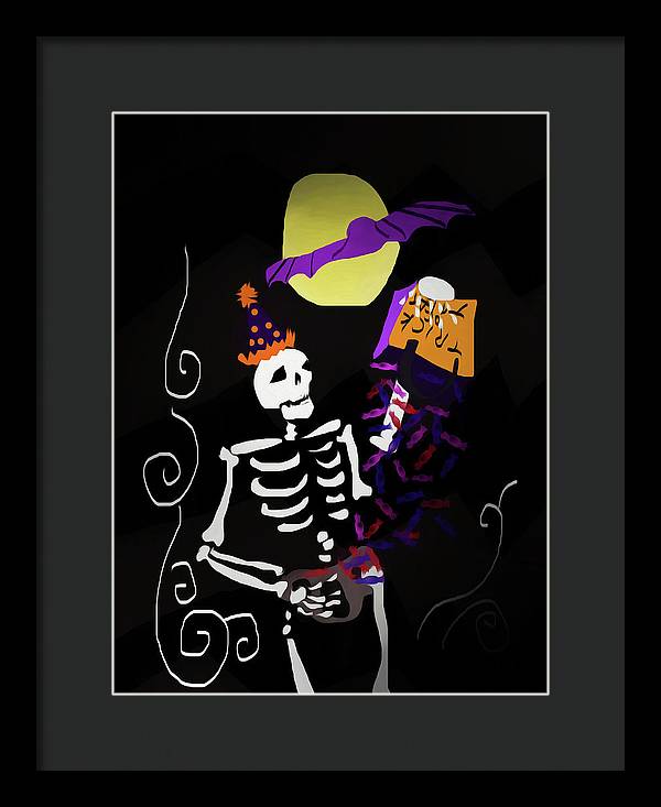 Skeleton Candy - Framed Print