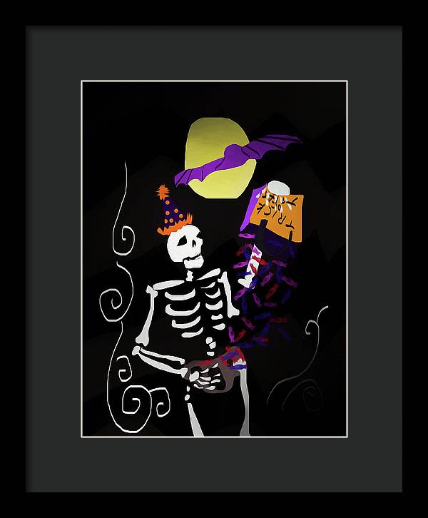 Skeleton Candy - Framed Print