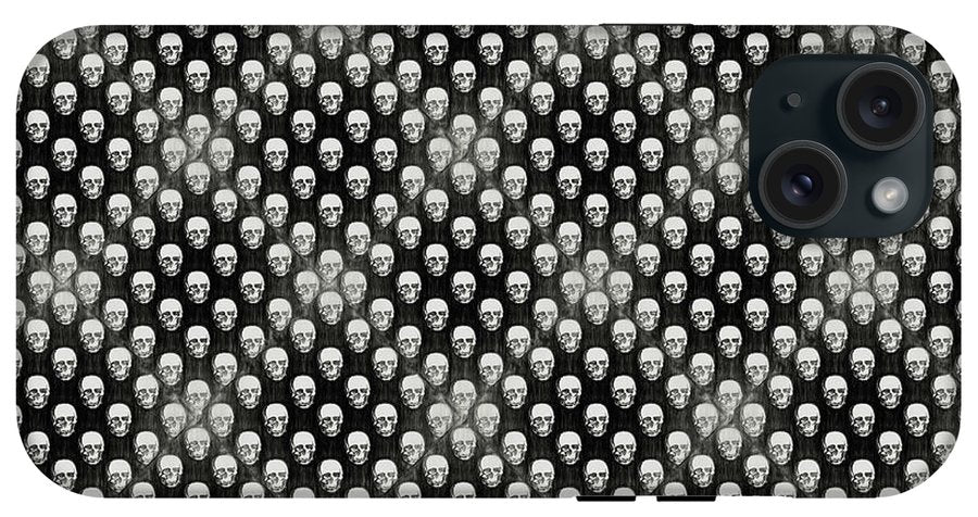 Sketchy Skulls Pattern - Phone Case