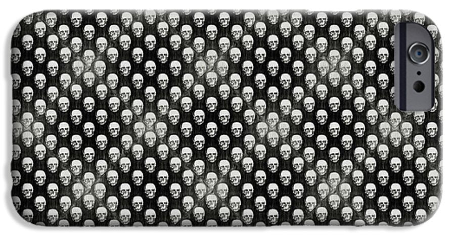 Sketchy Skulls Pattern - Phone Case