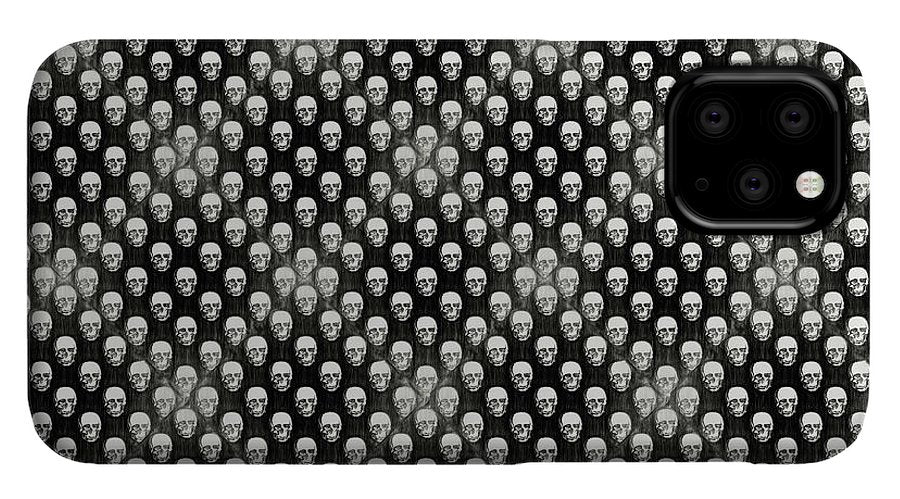 Sketchy Skulls Pattern - Phone Case