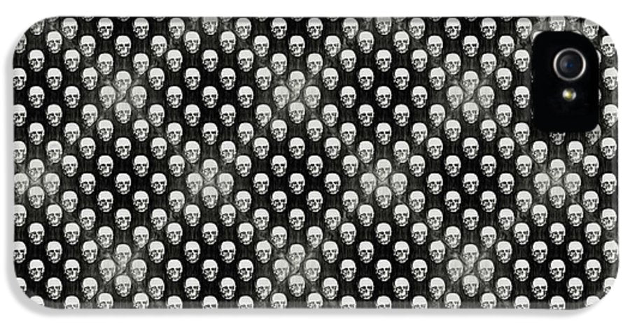 Sketchy Skulls Pattern - Phone Case