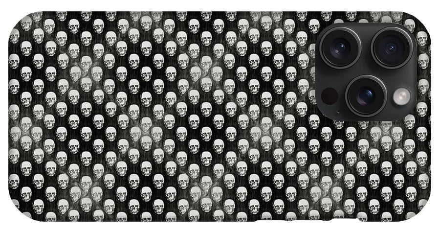 Sketchy Skulls Pattern - Phone Case