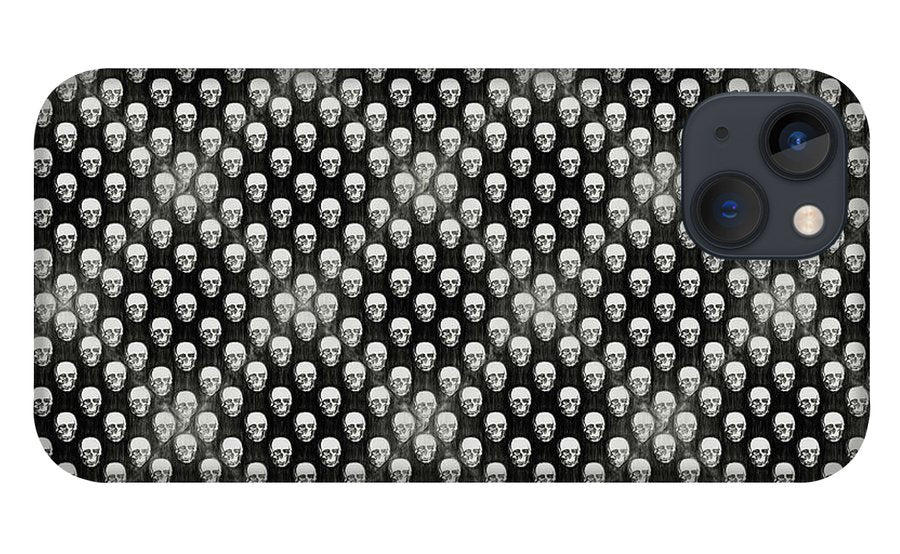 Sketchy Skulls Pattern - Phone Case