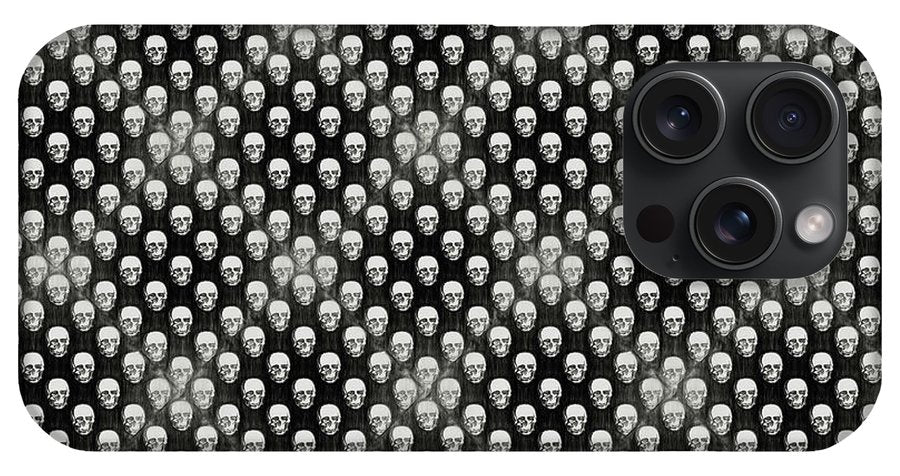 Sketchy Skulls Pattern - Phone Case