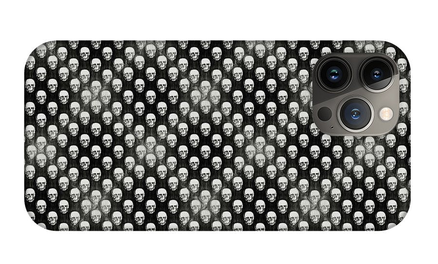 Sketchy Skulls Pattern - Phone Case
