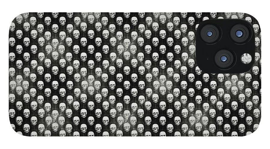 Sketchy Skulls Pattern - Phone Case