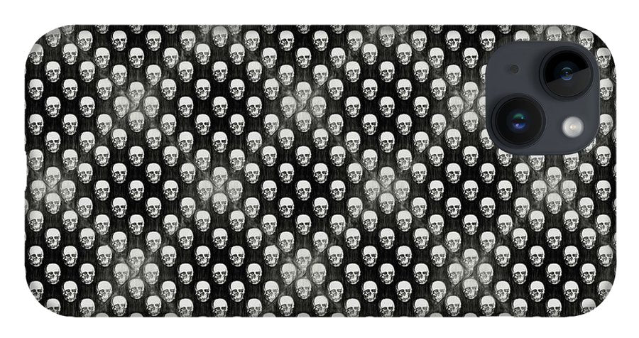 Sketchy Skulls Pattern - Phone Case