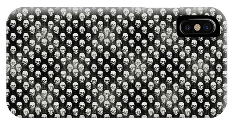Sketchy Skulls Pattern - Phone Case
